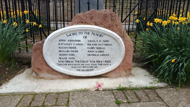 Billingley war memorial